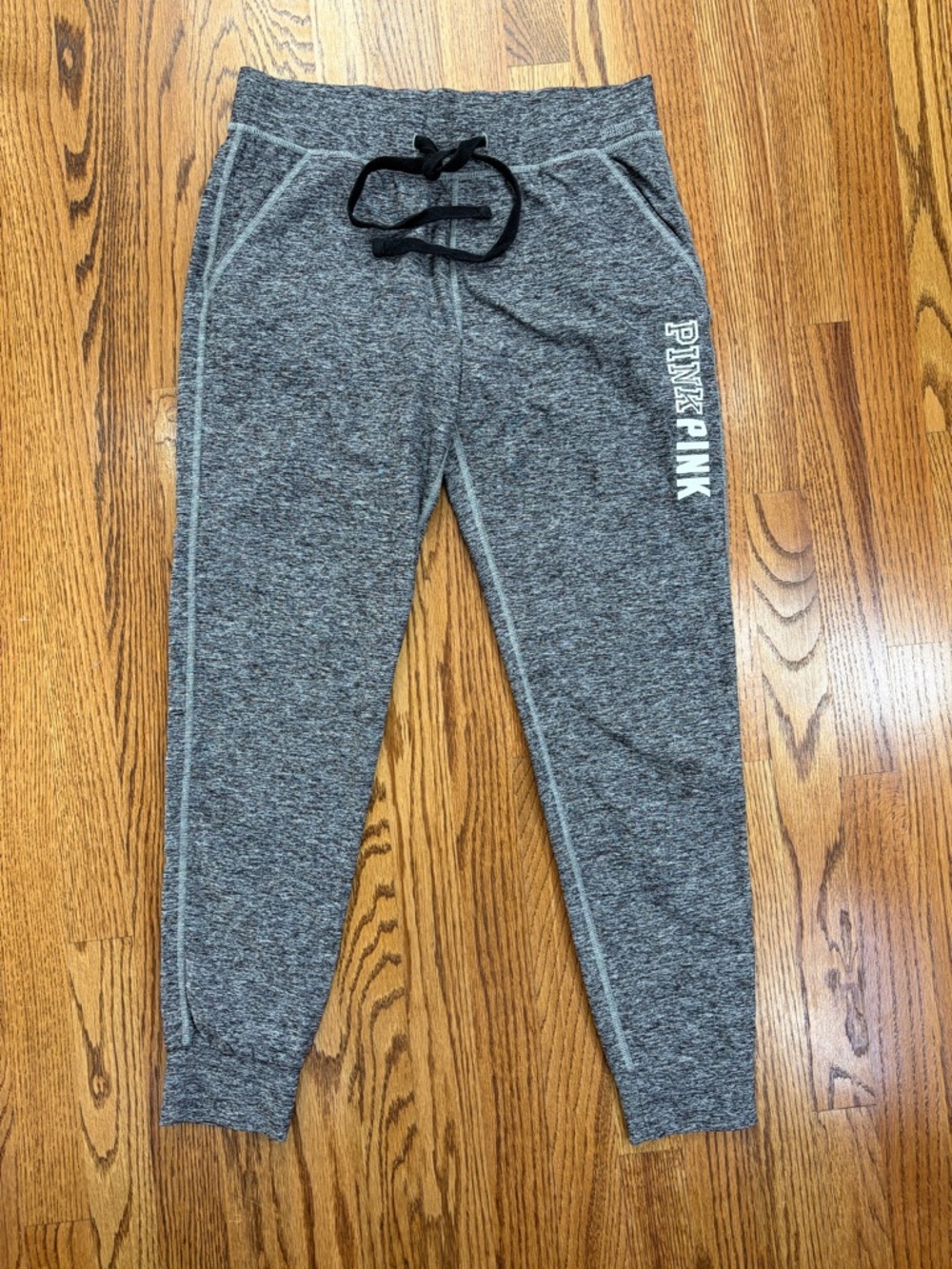PINK Victoria's Secret Ultimate Yoga Gray Heather Skinny Jogger Sweatpants (S)